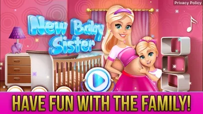 Capturas de tela do New Baby Sister Makeover Game