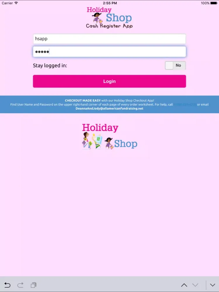 Capturas de tela do Holiday Shop Checkout App iPad 