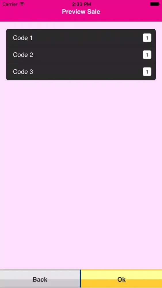 Capturas de tela do Holiday Shop Checkout App