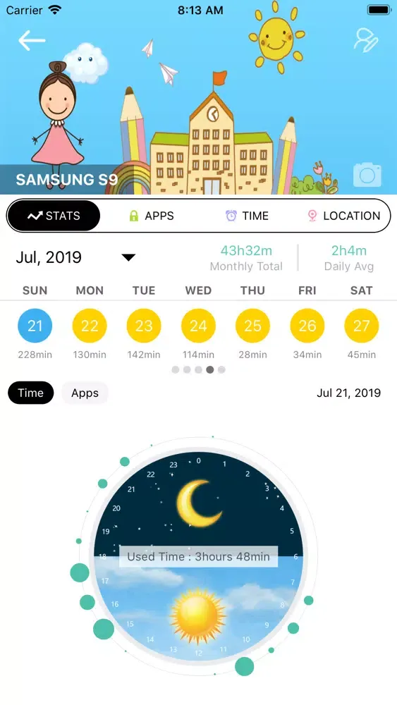 Captures d'écran de KidsGuard