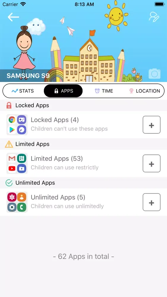 Captures d'écran de KidsGuard