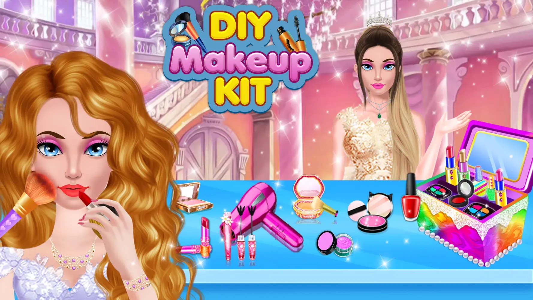 DIY Makeup kit- Makeover Games سکرین شاٹس