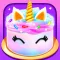 Unicorn Cotton Candy Cake