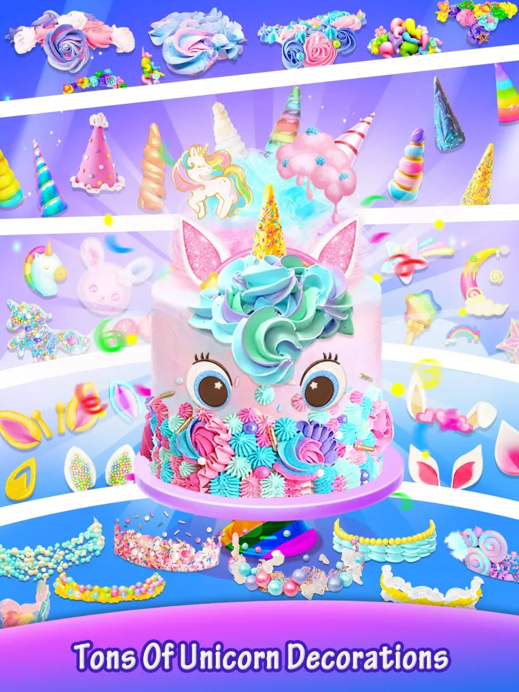 Unicorn Cotton Candy Cake Screenshots