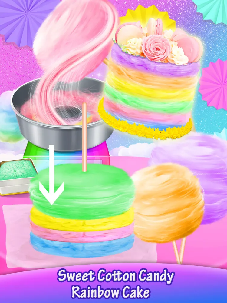 Unicorn Cotton Candy Cake Screenshots