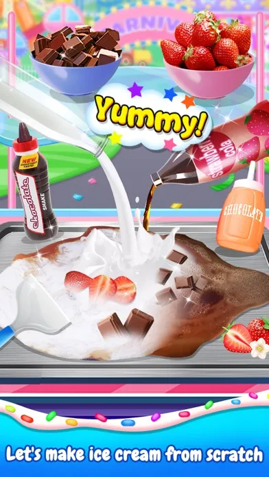Frozen Ice Cream Roll Desserts Screenshots