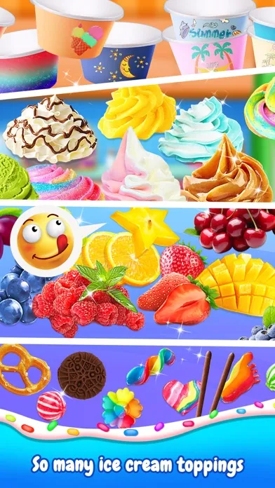 Frozen Ice Cream Roll Desserts Screenshots