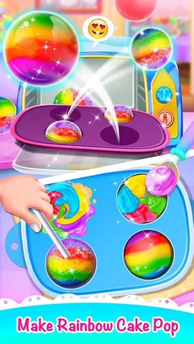 Sweet Unicorn Cake Pop Dessert 스크린샷
