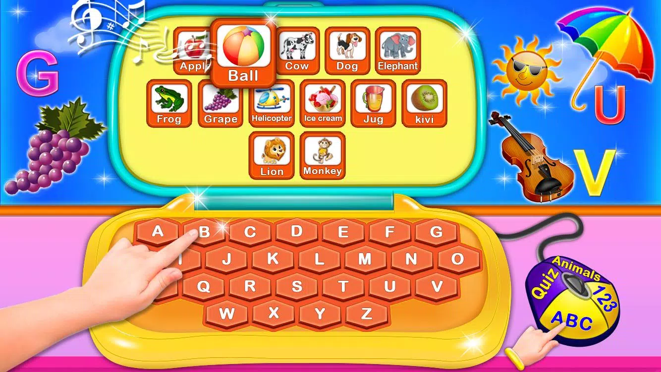 Alphabet Laptop - Educational Screenshots