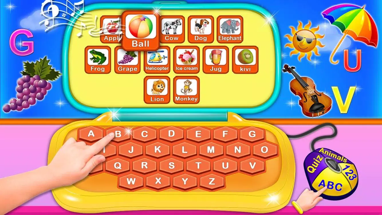 Alphabet Laptop - Educational Screenshots