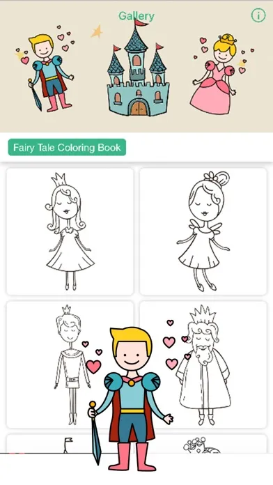 Fairy Tale Kids Toddler Coloring Book for Boy Girl سکرین شاٹس