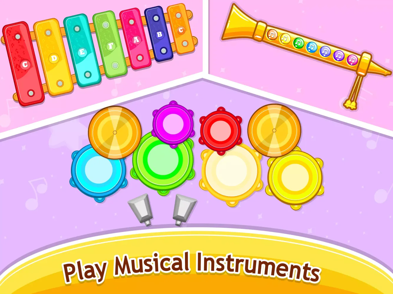 Tangkapan layar Kids Music piano - games