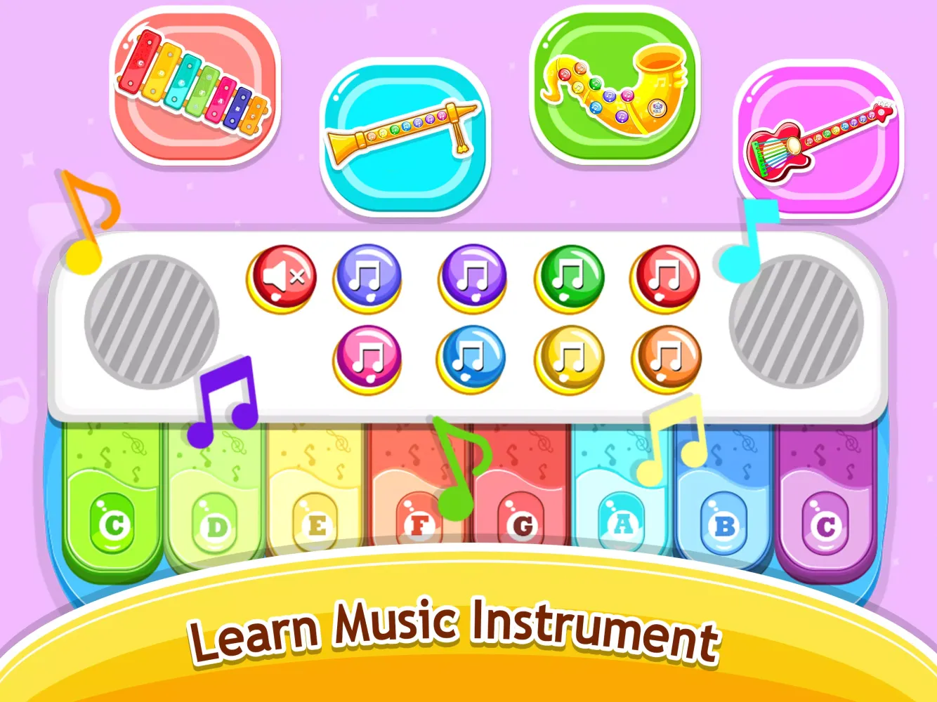 Tangkapan layar Kids Music piano - games