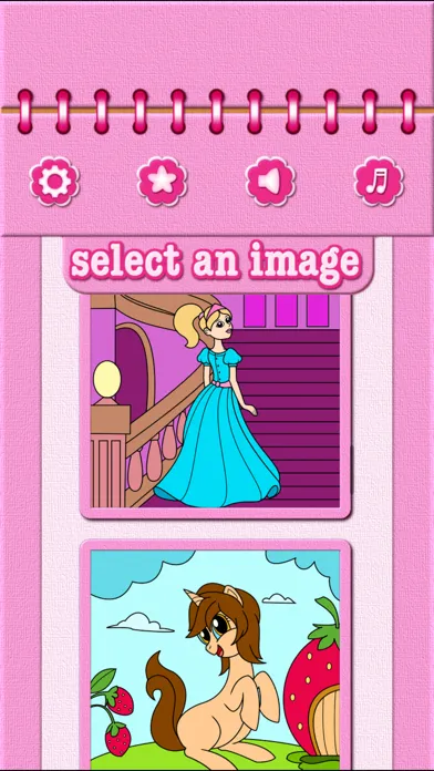 Capturas de pantalla de Pony Princess Coloring Book