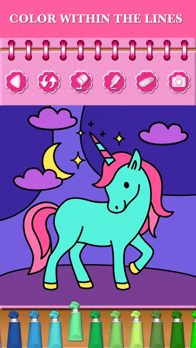 Capturas de pantalla de Pony Princess Coloring Book