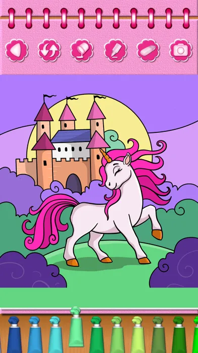 Capturas de pantalla de Pony Princess Coloring Book