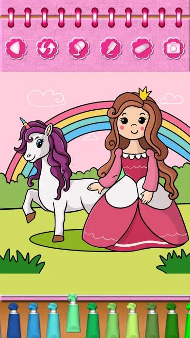 Capturas de pantalla de Pony Princess Coloring Book