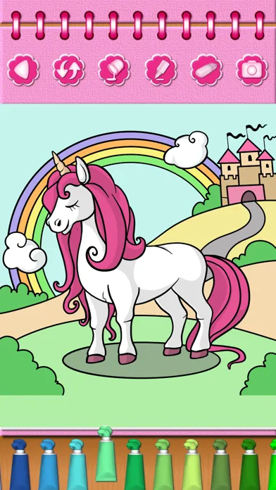 Capturas de pantalla de Pony Princess Coloring Book