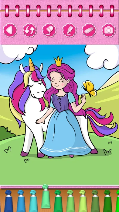 Capturas de pantalla de Pony Princess Coloring Book