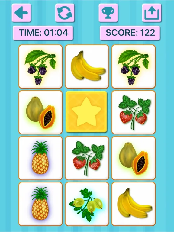 Memory Match Brain Trainer iPad  Screenshots