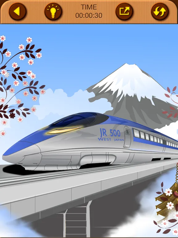 Ảnh chụp màn hình của Train Jigsaw Puzzles for Kids iPad 
