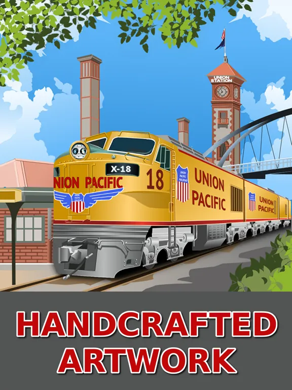 Ảnh chụp màn hình của Train Jigsaw Puzzles for Kids iPad 