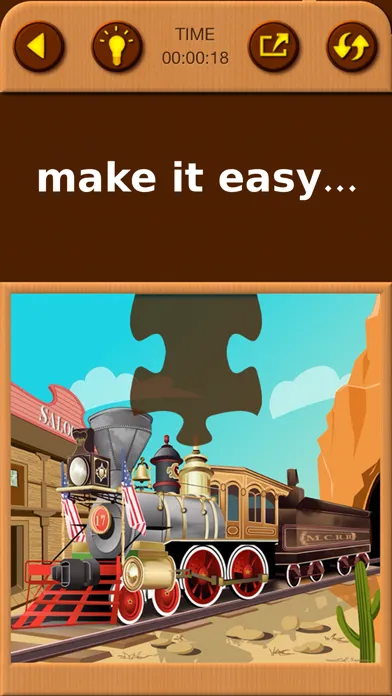 Ảnh chụp màn hình của Train Jigsaw Puzzles for Kids