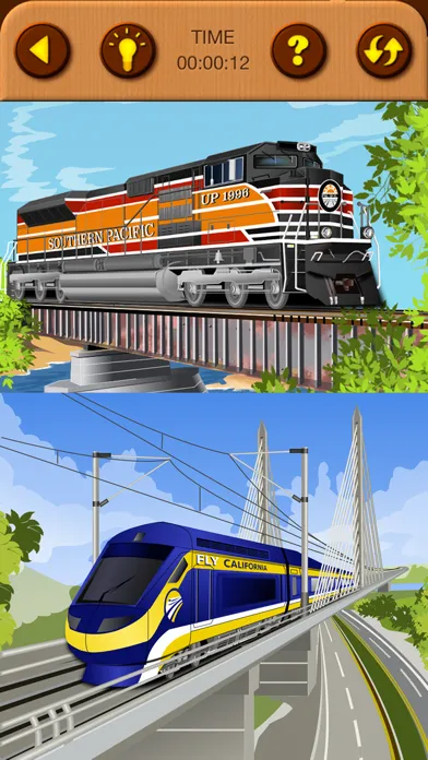 Ảnh chụp màn hình của Train Jigsaw Puzzles for Kids