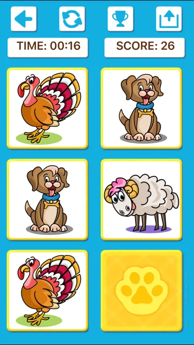 Animal Memory Matching Games应用截图