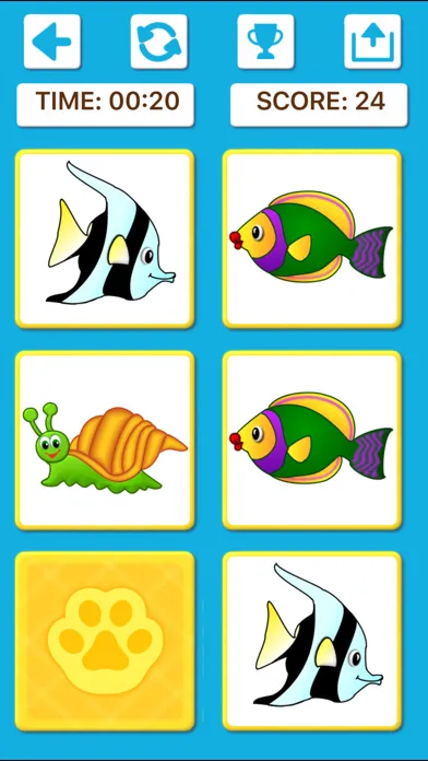 Animal Memory Matching Games应用截图