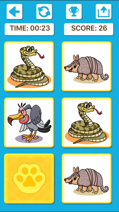 Animal Memory Matching Games应用截图