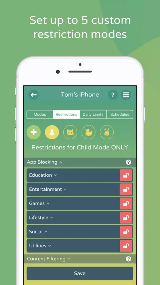 Kidslox Control Screenshots