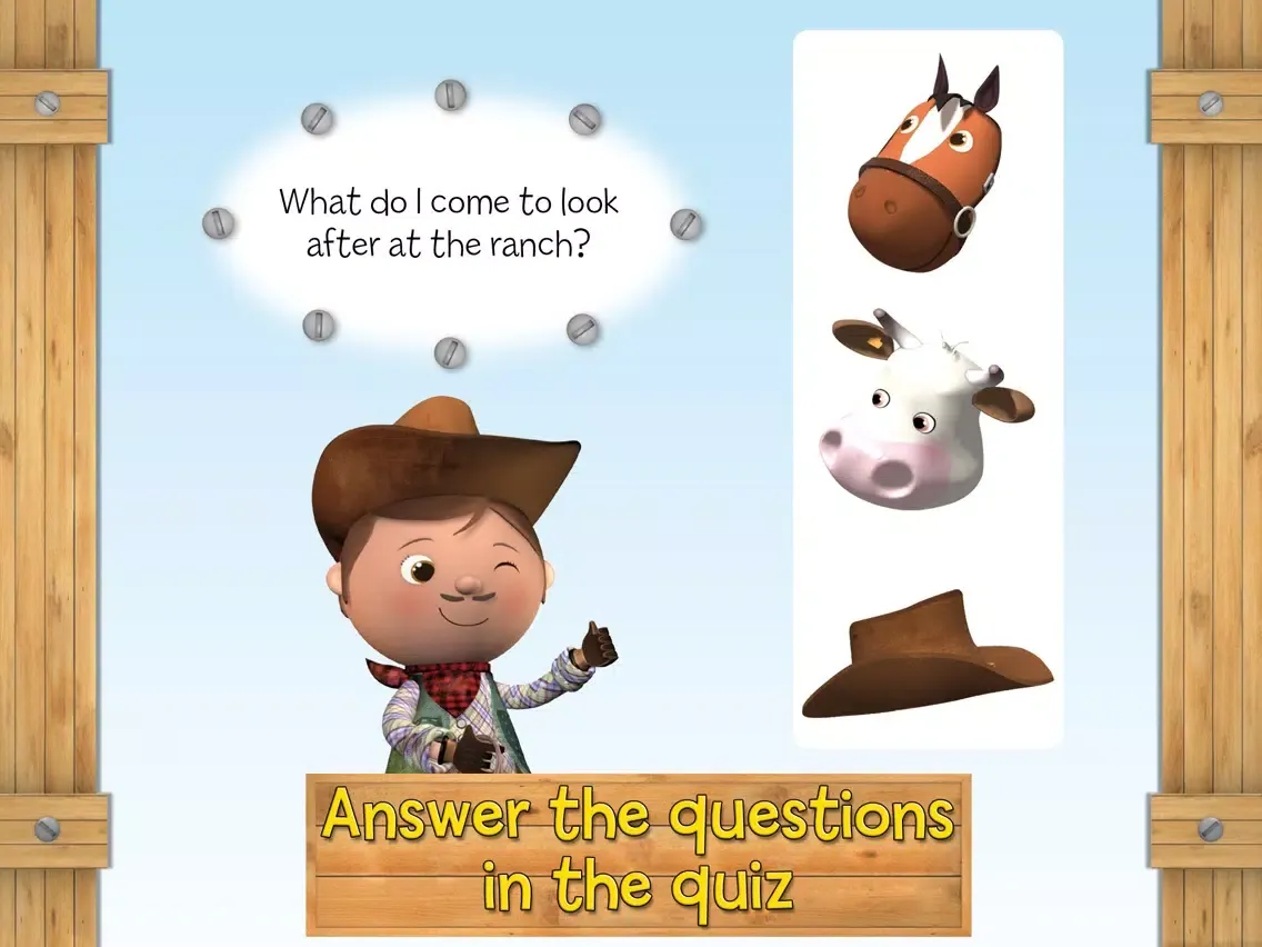 The cow-boy - Little Hero iPad  স্ক্রিনশট