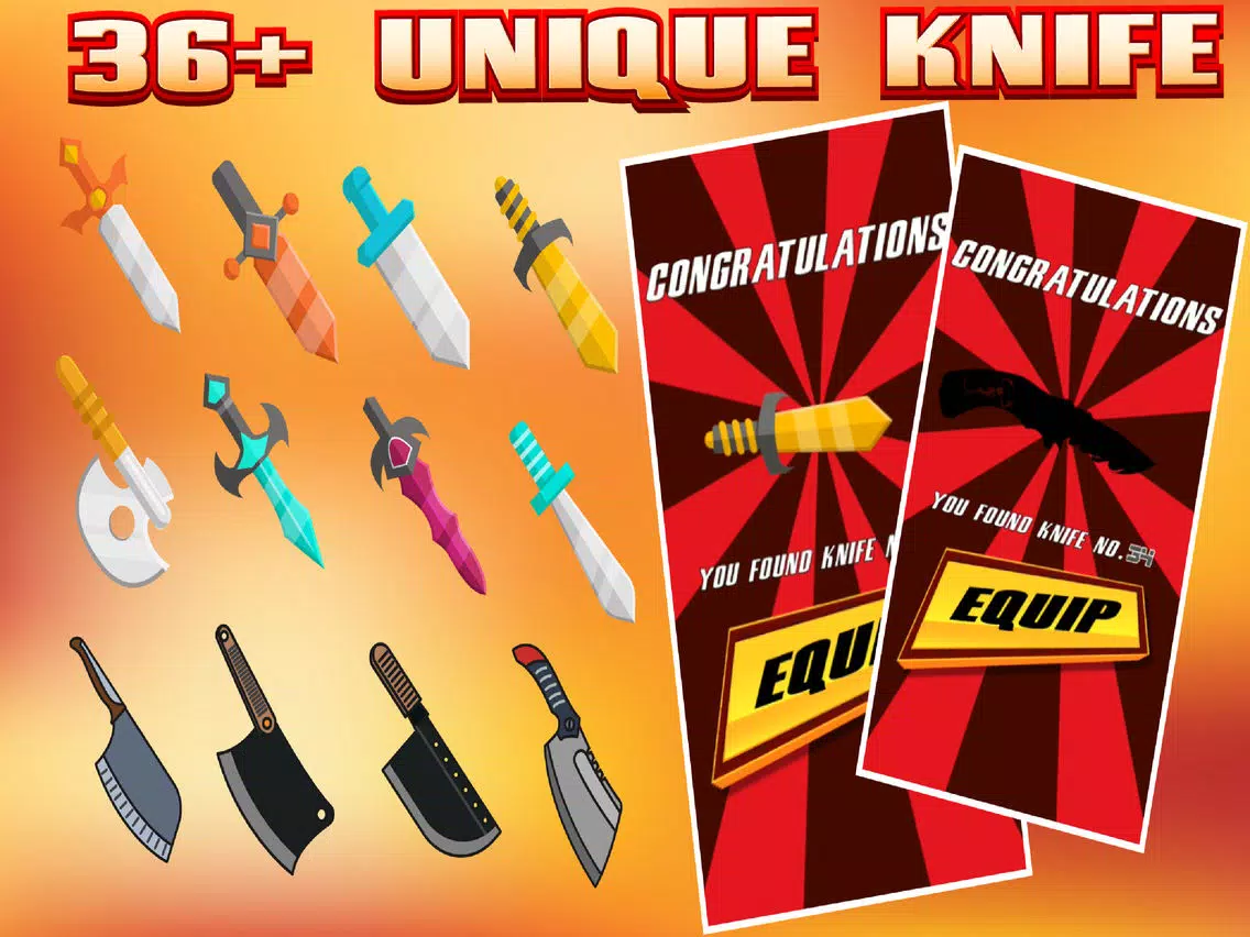 Ảnh chụp màn hình của Fidget Knife Spinner iPad 