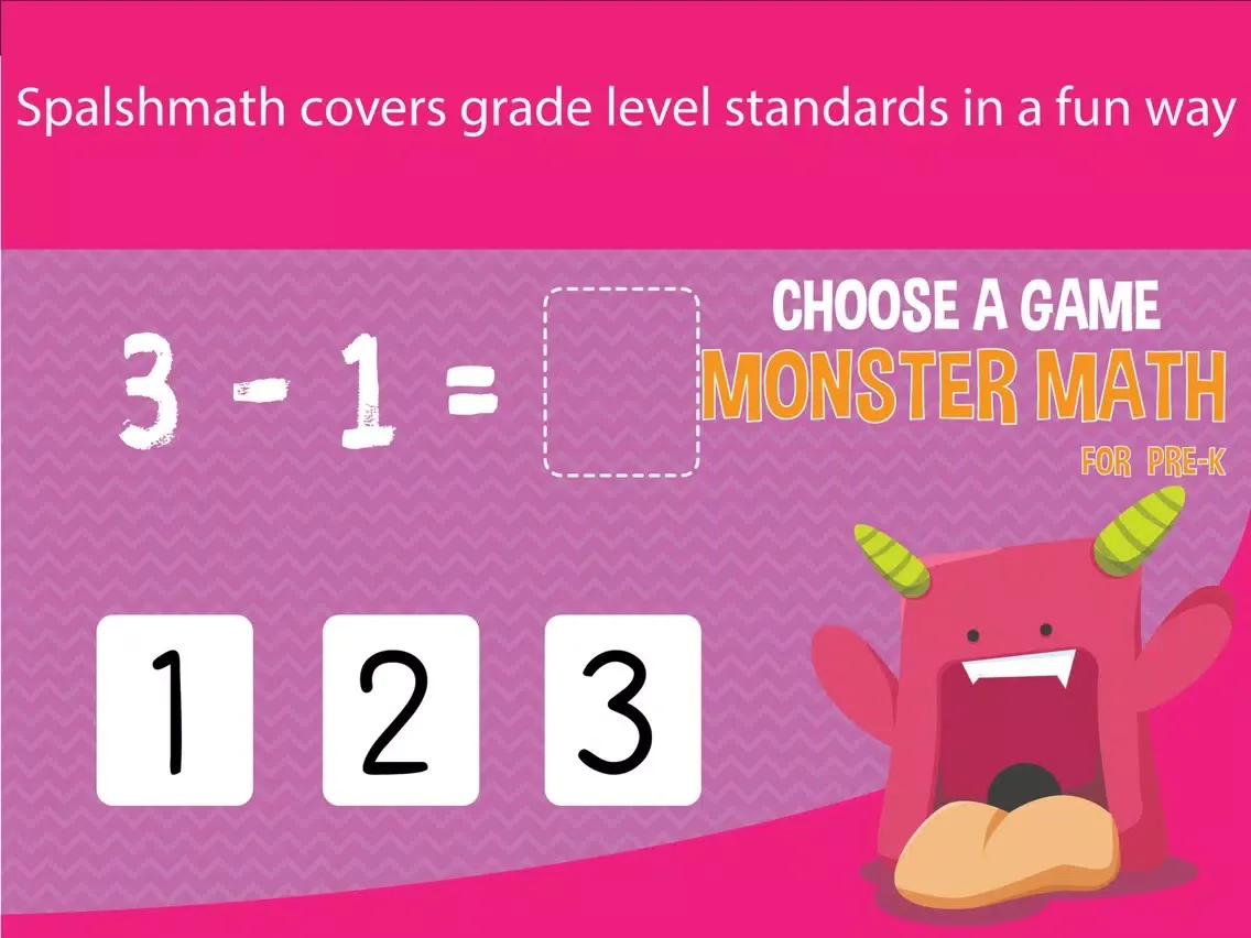 صور Monster Math Games : addition and subtraction games for kids iPad 