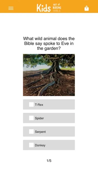 Zrzuty ekranu Kids Not So Boring Bible