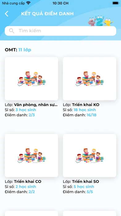 ภาพหน้าจอของ KidsOnline Attendance