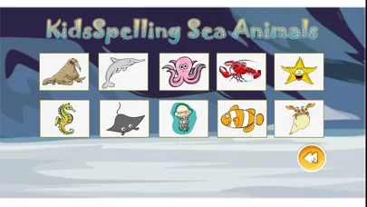 Capturas de tela do Kids Spelling Sea Animals