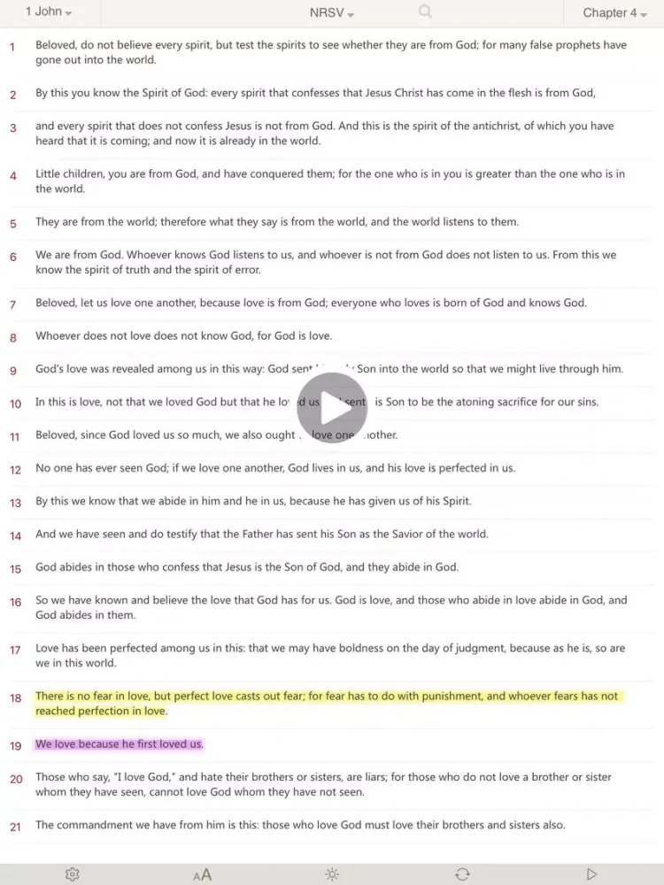 Capturas de pantalla de Bible :Holy Bible NRSV - Bible Study on the go iPad 