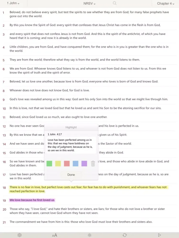 Capturas de pantalla de Bible :Holy Bible NRSV - Bible Study on the go iPad 