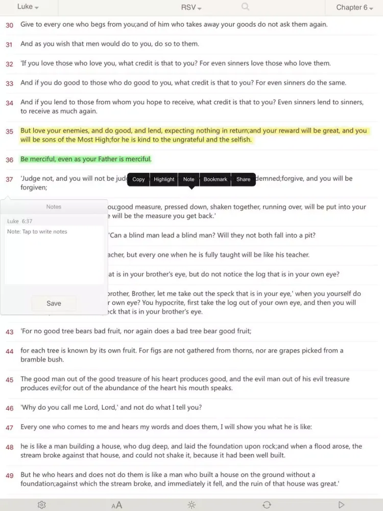 Bible : Holy Bible RSV - Bible Study on the go iPad  سکرین شاٹس