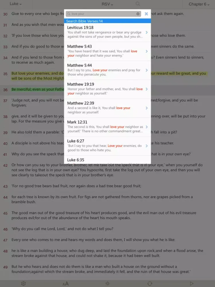 Bible : Holy Bible RSV - Bible Study on the go iPad  سکرین شاٹس