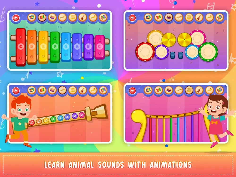 Capturas de tela do Kids piano: Animal Sounds iPad 