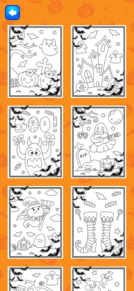 Halloween Coloring Game Screenshots
