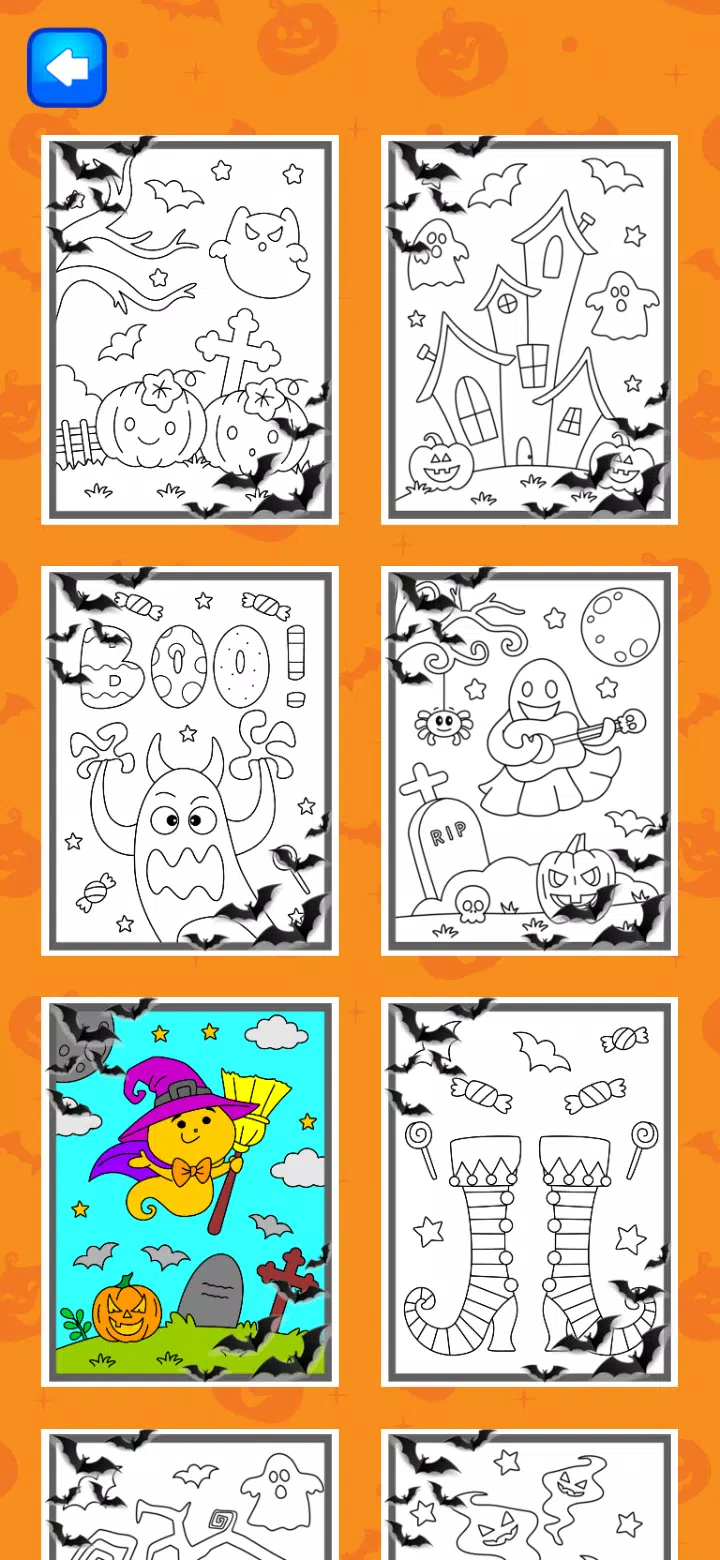 Halloween Coloring Game Screenshots