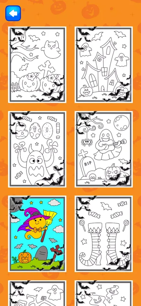 Halloween Coloring Game Screenshots
