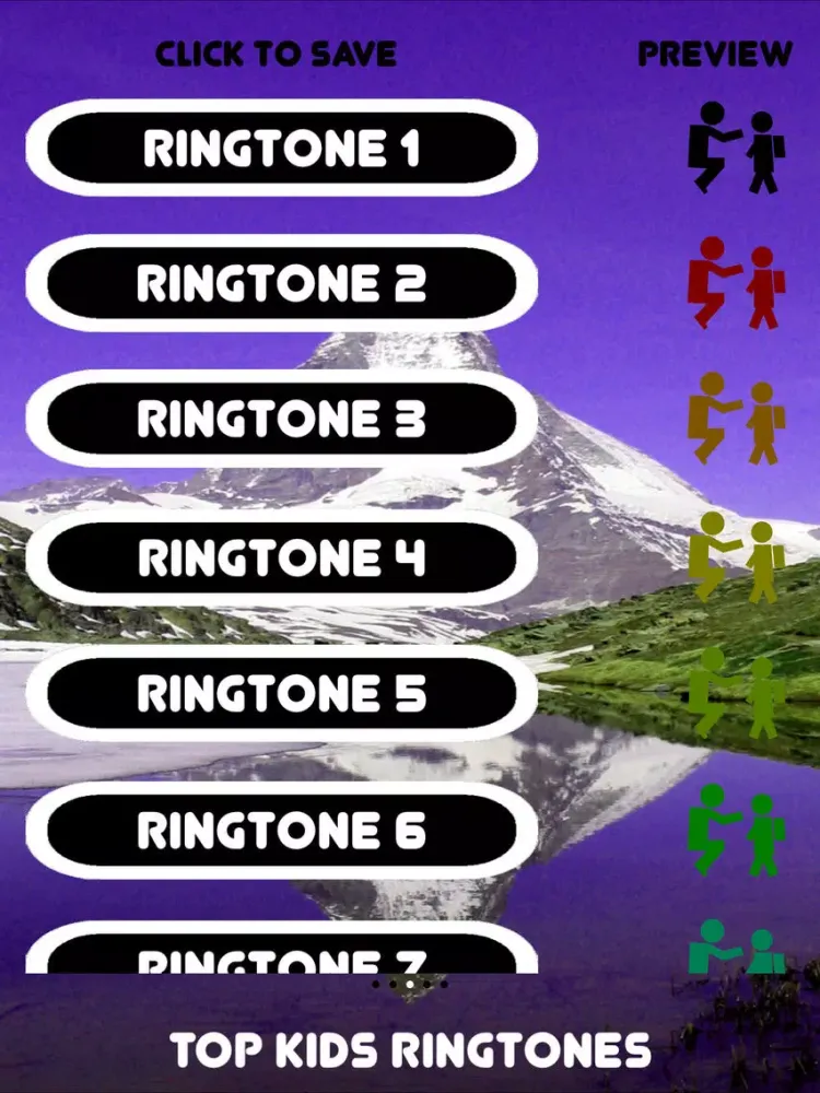 Capturas de tela do Free Top Kids Ringtones iPad 