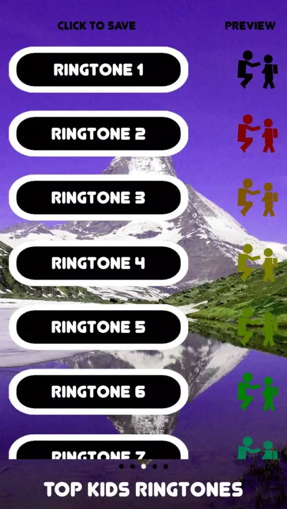 Capturas de tela do Free Top Kids Ringtones