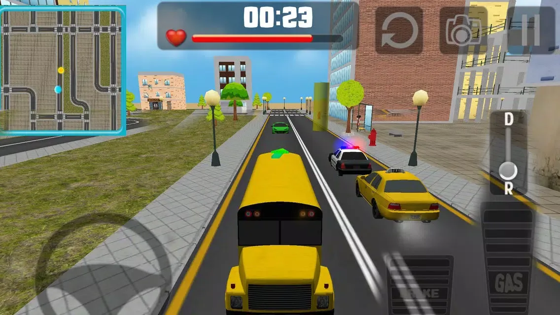 Kids School Bus Learning Driver 3d simulator Screenshots