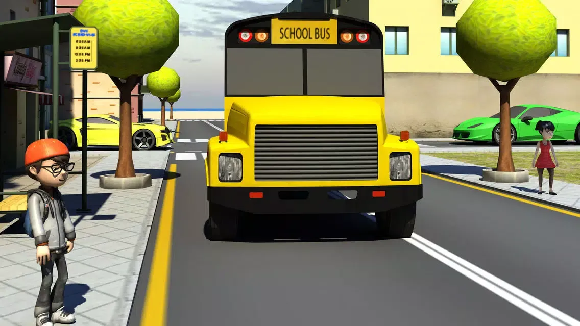 Kids School Bus Learning Driver 3d simulator Screenshots